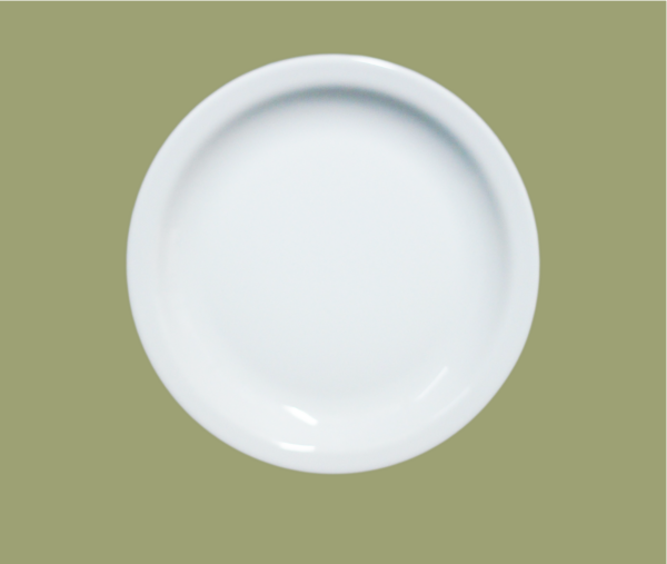 Bord : Ø 25cm wit